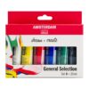 AMSTERDAM ACRYL SET 6 X 20ML GOUACHE ACRYLIQUE TALENS