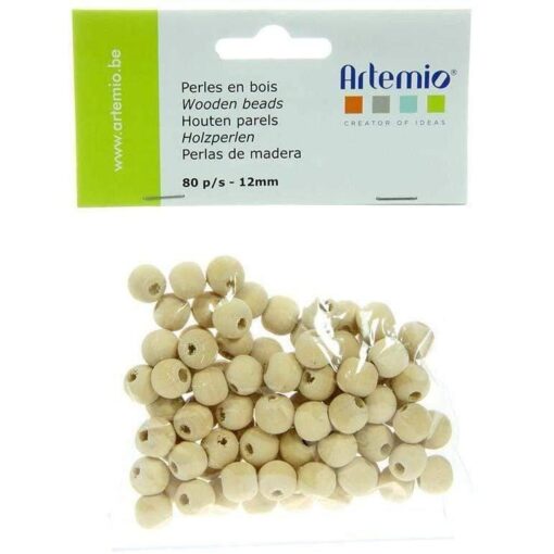 ARTEMIO 80 PERLES BOIS 12MM