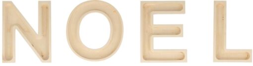 NOEL LETTRES CREUSES 19CM