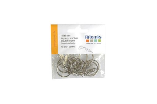 ARTEMIO CHAINE PORTE CLES 10PC 25MM