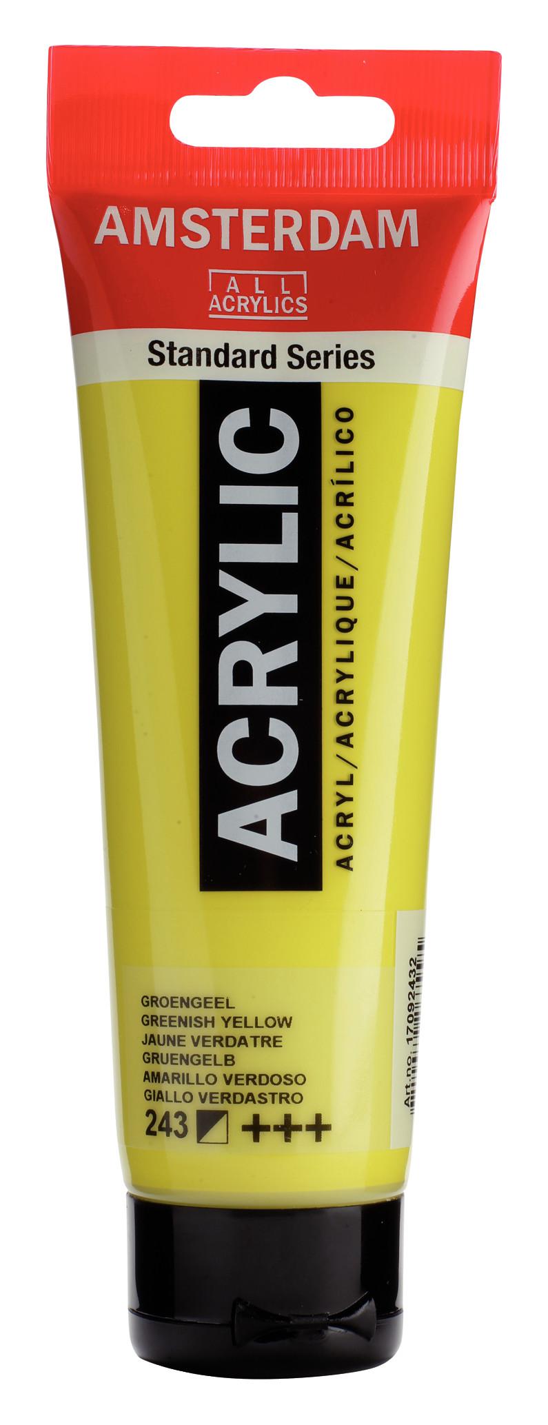 AAC 120ML JAUNE VERDATRE - ACRYLIQUE AMSTERDAM - GOUACHE