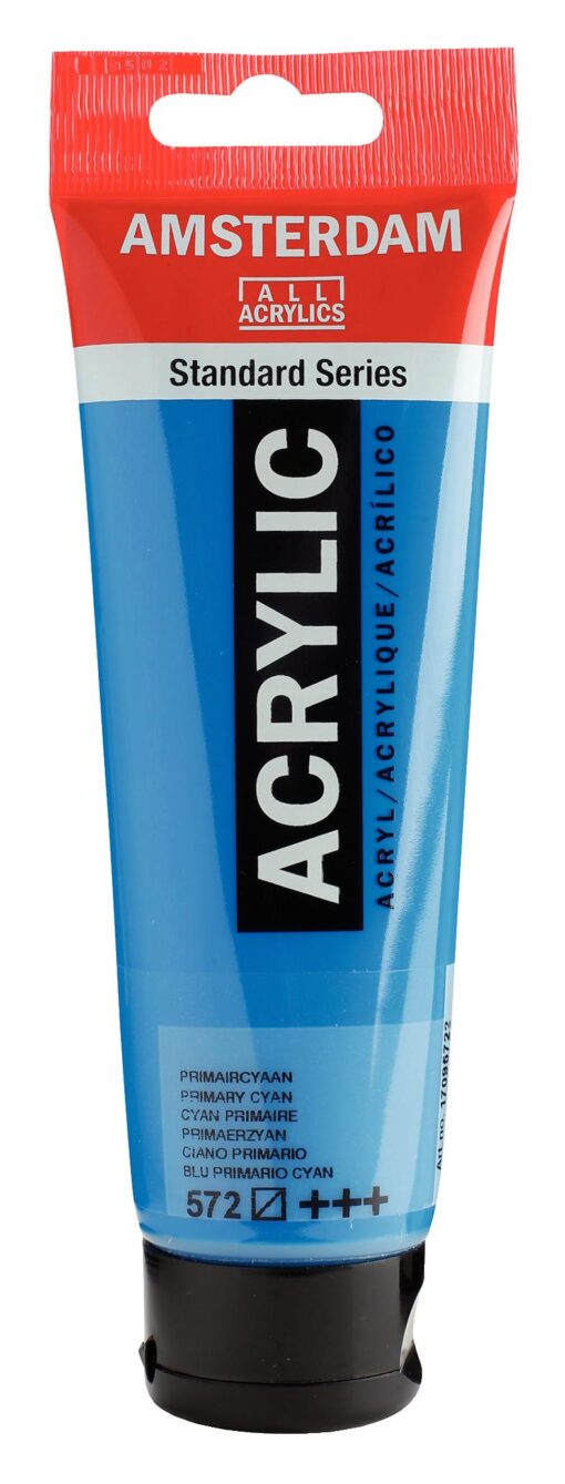 AAC 120ML CYAN PRIMAIRE - ACRYLIQUE AMSTERDAM - GOUACHE