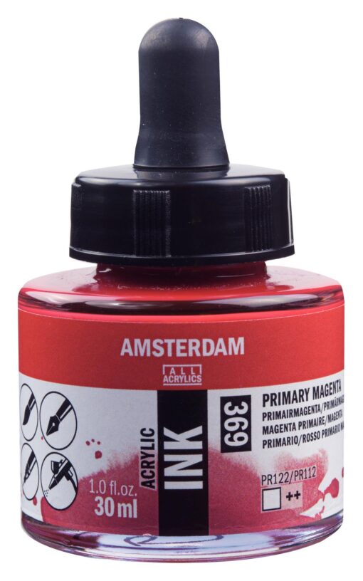 ENCRE ACRYL MAGENTA PRIMAIRE 30ML AMSTERDAM ACRYLIQUE