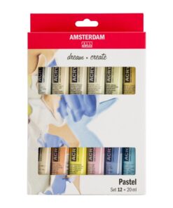 AMSTERDAM SET 12X20ML PASTEL PEINTURE ACRYLIQUE