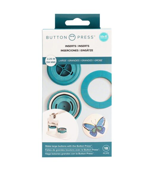 BUTTON PRESS - INSERTS INTER- CHANGEABLES POUR BUTTON PRESS INCLUS PIECES POUR 5 BOUTONS