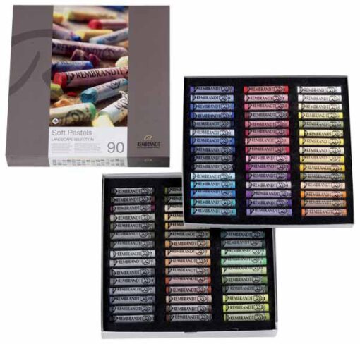 PASTELS SOFT REMBRANDT 90 PAY PAYSAGES-TENDRE POUVOIR COLOR ANT ELEVE - TONS BRILLANTS