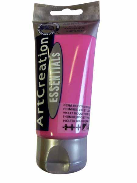 PEINTURE 75ML VIOLET ROUGE PERMANENT - GOUACHE - ACRYLIQUE ART CREATION