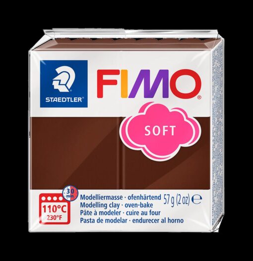 FIMO SOFT 57GR CHOCOLAT PATE A MODELER STAEDTLER