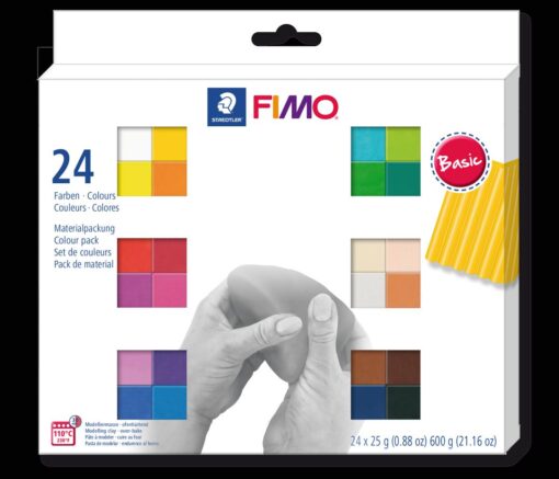 FIMO SOFT SET 24 BLOCS 25G PATE A MODELER STAEDTLER