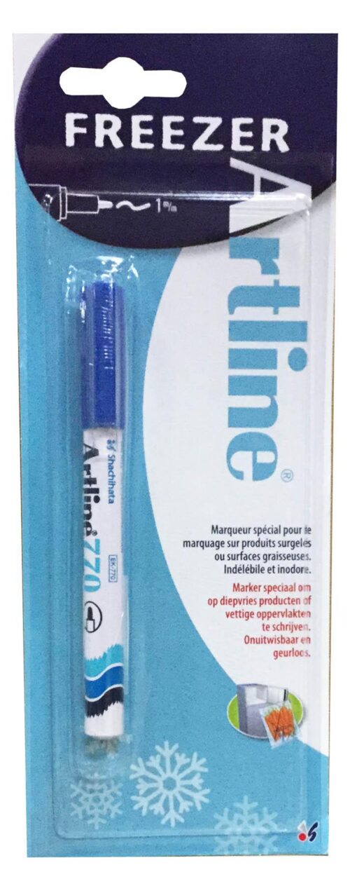 ARTLINE FREEZER BLEU BLISTER MARQUEUR PERMANENT POINTU CONGELATEUR
