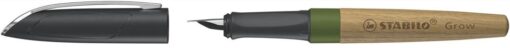 STYLO PLUME STABILO BOIS GREEN OAK + 1 CARTOUCHE