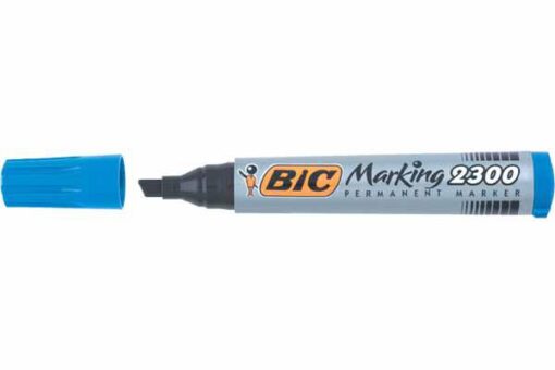 MARQUEUR BIC 2300 BLEU BISEAUT MARQUEUR PERMANENT RECYCLE 51%