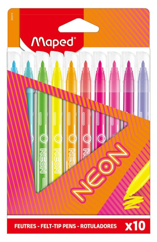 ETUI 10 FEUTRES NEON MAPED FEUTRES DE COLORIAGE