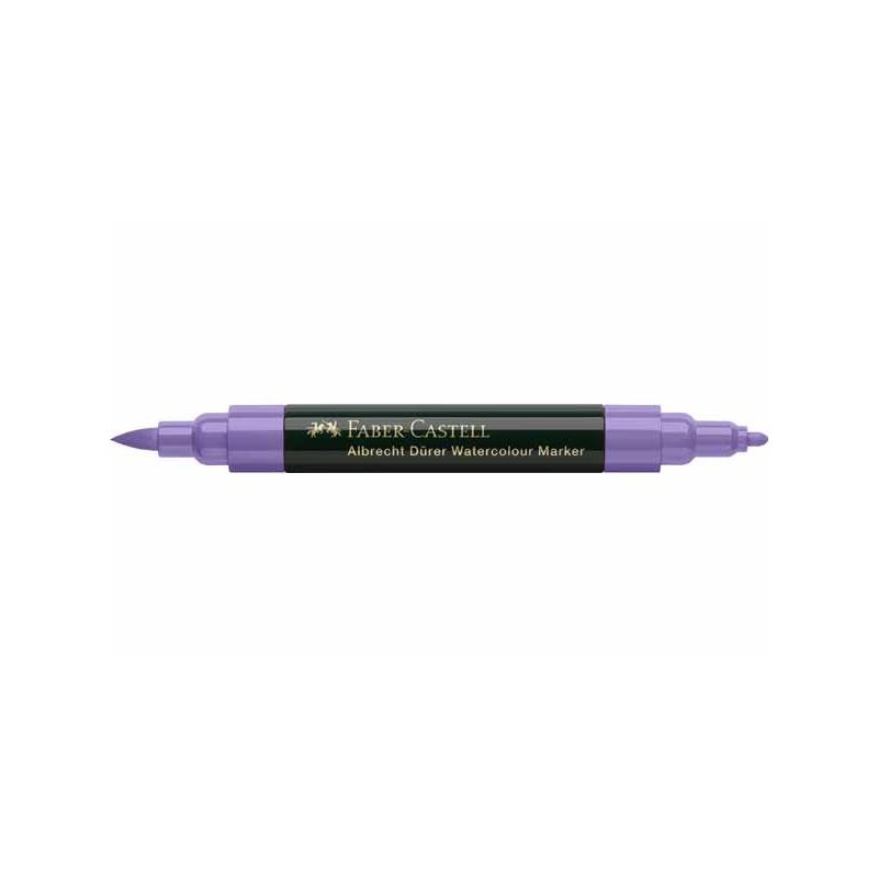 MARQUEUR AQUA VIOLET POURPRE FABER-CASTELL DOUBLE POINTE
