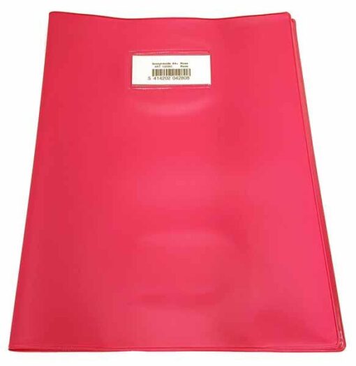 COUVRE CAHIER A4+ ROSE BRONYL - PVC