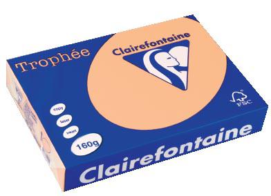 TROPHEE A4 160G SAUMON PAPIER CLAIREFONTAINE RAME DE 250 FEUILLES