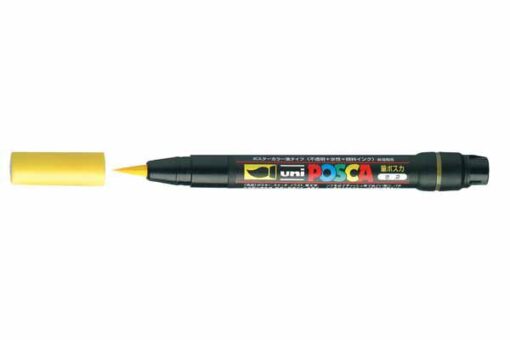 POSCA MARQUEUR JAUNE PINCEAU 1-10MM