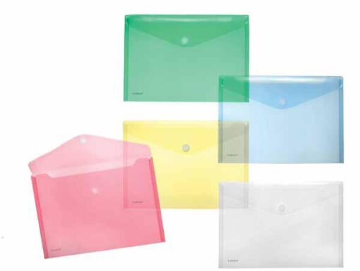 FOLDERSYS ENV VELCRO A4 JAUNE
