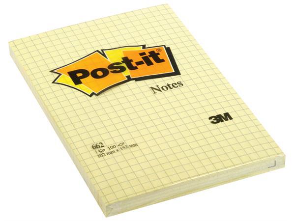POST-IT JAUNE Q5 102X152MM 100 FEUILLES