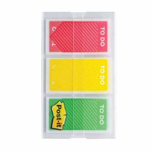 POST-IT INDEX TO DO 60 INDEX 23.8X43.2MM 3 COULEURS 20 INDEX / COULEUR