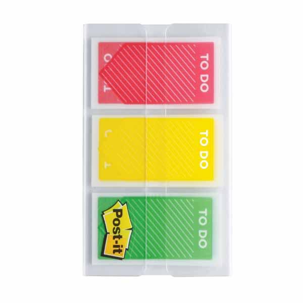 POST-IT INDEX TO DO 60 INDEX 23.8X43.2MM 3 COULEURS 20 INDEX / COULEUR