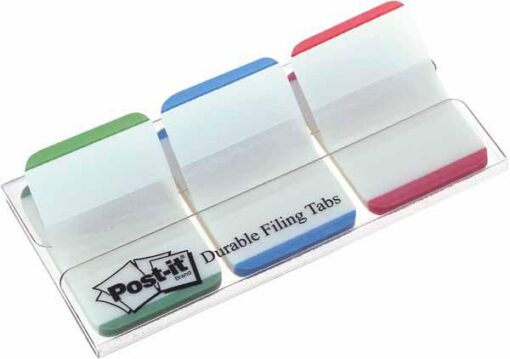 POST-IT INDEX RIGIDE 25.4X38MM VERT, BLEU, ROUGE 22 INDEX / COULEUR