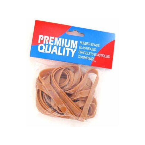 ELASTIQUES SACHET 50GR - 78 140 x 7.5MM - BRUN LONGUEUR - LARGEUR