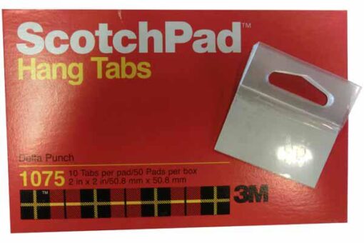 ATTACHE BLISTER SCOTCH PAR 10 HANG TABS ADHESIFS 1075