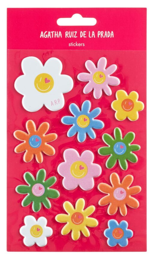 AGATHA RUIZ FLOWERS ETIQUETTES MIQULRIUS