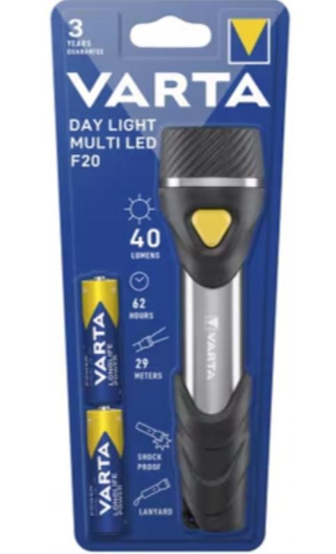 LAMPE DE POCHE VARTA 40 LUMEN 62 HEURES - 29 METRES MULTI LED