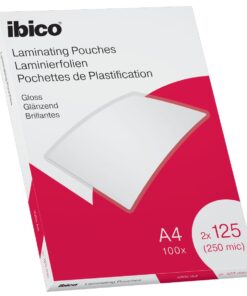 IBICO 100 ETUIS A4 125 MICRONS ETUIS A PLASTIFIER