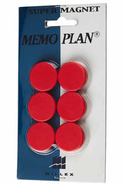 AIMANT 25MM ROUGE PAR 6 ROND 012191