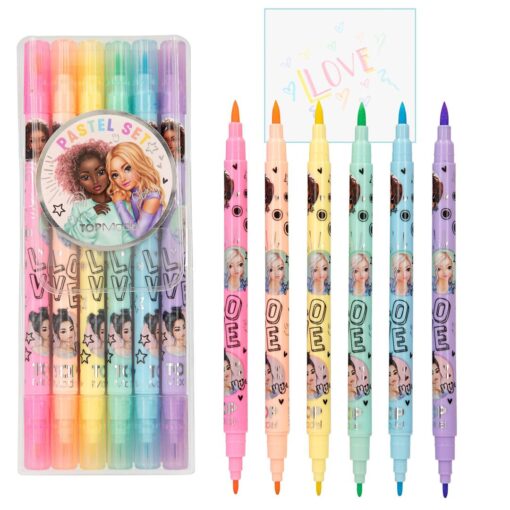 TOPMODEL FEUTRES COLORIAGE SET COLORIAGE PASTELL