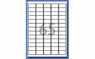 DECADRY 65 ETIQ/PAGE 38.1X21.2 ETIQUETTES IMPRIMANTES
