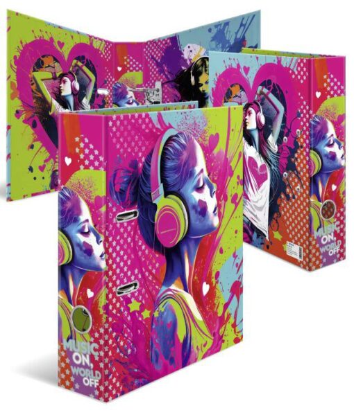 CLASSEUR HERMA MUSIC GIRL CLASSEUR LEVIER DOS 8CM