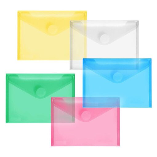 ENVELOPPE VELCRO A6 TRANSP BLANC 125 X 176MM FOLDERSYS