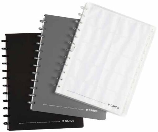 PORTE CARTES VISITE ATOMA A4 A-Z  POUR 240 CARTES DE VISITE 15 POCH DETACHABLES 41599