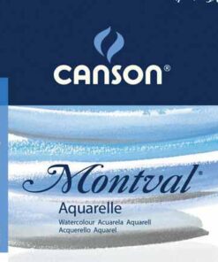 MONTVAL BLOC GRAIN 300G 18X25 BLOC DESSINS AQUARELLES CANSON
