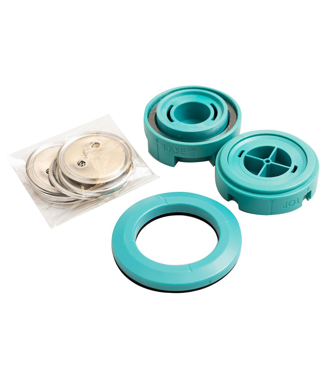 BUTTON PRESS - INSERTS INTER- CHANGEABLES POUR BUTTON PRESS INCLUS PIECES POUR 5 BOUTONS – Image 2