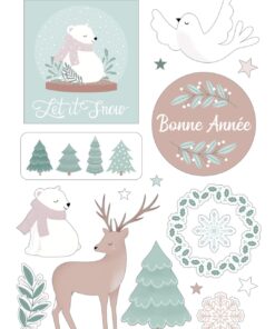 ARTEMIO 3 FEUILLES CHIPBOARD LET IT SNOW – Image 3
