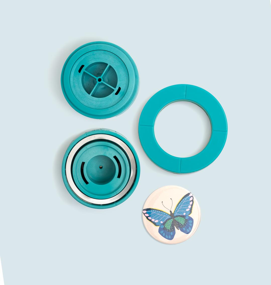 BUTTON PRESS - INSERTS INTER- CHANGEABLES POUR BUTTON PRESS INCLUS PIECES POUR 5 BOUTONS – Image 4